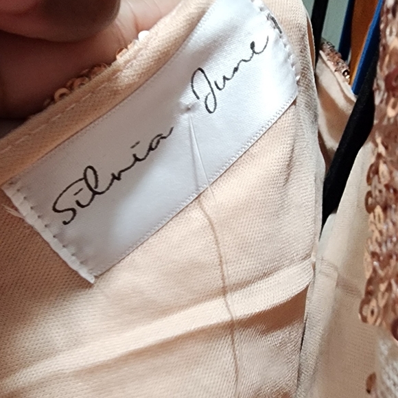 Rose Gold sequin gown - Picture 2 of 6